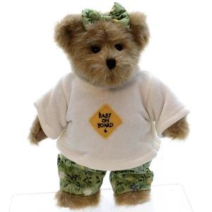 Boyds Bears "Ima Late" Baby On Board Bear